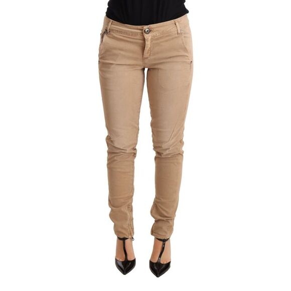 Ermanno Scervino Casual Pants Skinny Fit Women Brown Jeans & Pants - Picture 1 of 3